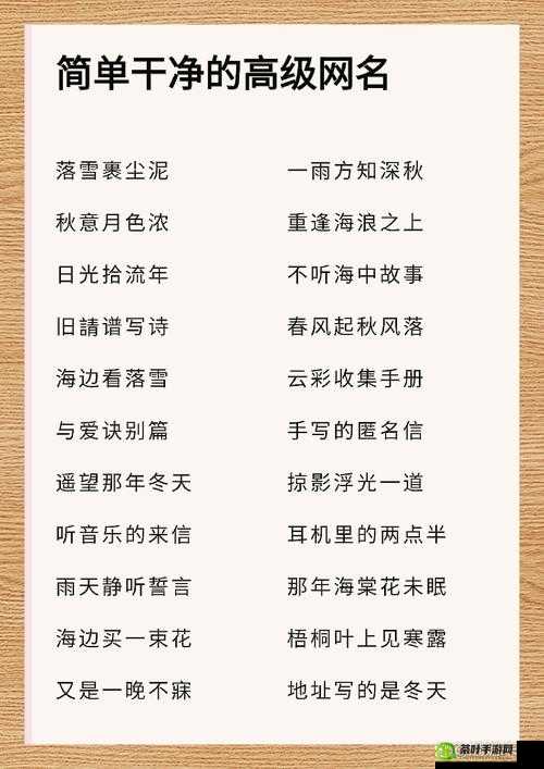 YW 最新网名相关：独特魅力尽显的精彩篇章